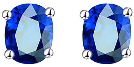 ROMIDA 925 Sterling Silber Mondstein Ohrstecker Natürliche Runde Edelsteine Ohrringe für Damen Hypoallergene Onyx Labradorit Amethyst grün Peridot Ohrstecker Hypoallergen Halo Ohrringe