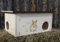XXXL Premium Hasen und Kaninchenhaus * kein Bausatz * Hasen Spielhaus Haus 20mm Vollholz Naturbelassen 62cm x 40cm x 29cm Herstellung in Niederbayern