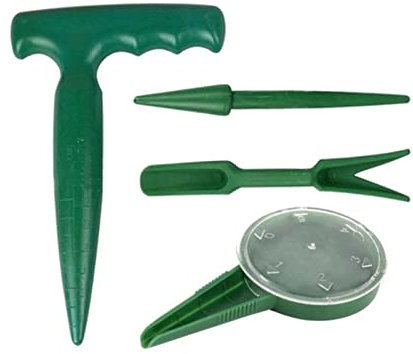 FHYTGBS Hand Seeder - 4Pcs Flower Plant Grass Seedling Cultivate Drill Migration Transplanting Gardening Tool