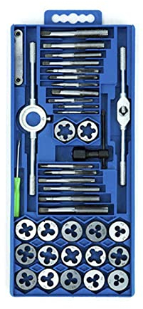 YARDIN 40tlg Gewindeschneidsatz Gewindeschneider, Bohrer Werkzeug Set Gewindeschneidwerkzeug-Satz Gewinde SchneiderSatz Fein Gewinde Schneider