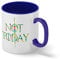 Not Today Game Of Thrones Arya Stark Flowers Blanc tasse de café avec le bleu et poignée Rim Mug