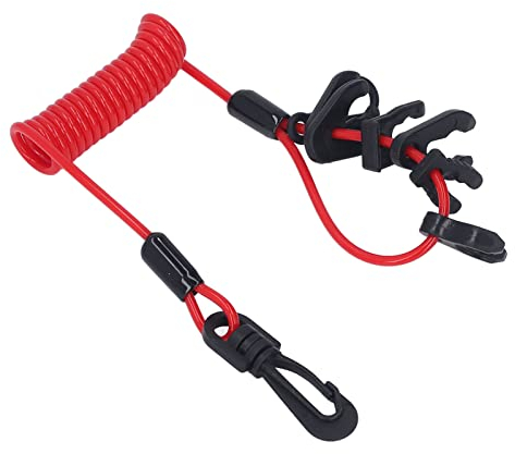Longe de Coupe-circuit pour Bateau Coupe Circuit Bateau en PU Longe Universelle pour Interrupteur de Moteur de Bateau