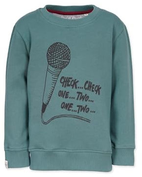 Band of Rascals Kinder Sweatshirt Check Check aus Bio-Baumwolle, sage, Gr. 158