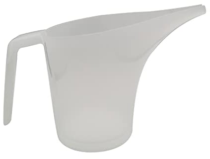Transparent Plastic Funnel Measuring Cup Large Capacity Long Nozzle Measuring Glass with Scale Tip Mouth Cup Funnel Pitcher for Soap Making Long Spout Measuring Cup Plastic for Making