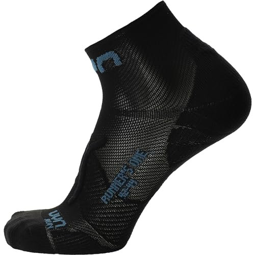 UYN MAN Runner's ONE Socks Black/Blue Poseidon - 39-41