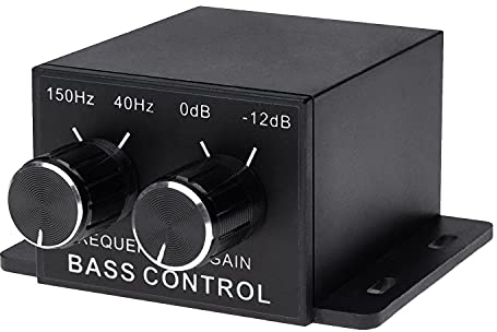 Niniang Universal Auto-Audioverstärker mit Lautstärkeregler, Cinch-Fernbedienung, niedrig, geeignet für die meisten Autos