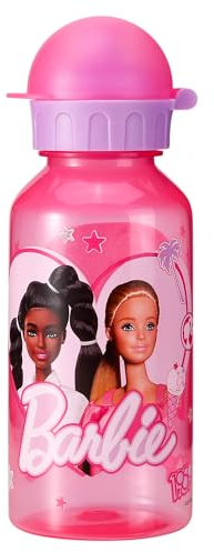 Barbie 370ml Water Bottle for Kids School Nursery Travel Drinks Bottle Made of Durable Material Reusable BPA Free