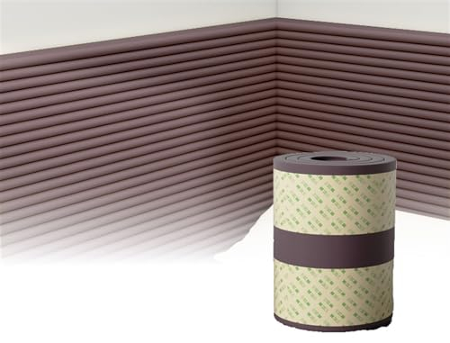 GZGLZDQ Wandpaneele Gepolstert Für Schlafzimmer, 1cm Dick Anti-Kollision Gepolstert Wandpolster Kopfteil, 3D Selbstklebend Wandpaneele Wandpolster(Brown,80cm x 2m)
