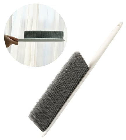 minkissy Bettbürste Mit Langem Griff Reinigungsbürste Für Bettlaken Und Teppiche Haarbürste Für Schlafzimmer Und Auto Weiche Borsten Für Laken Und Kleidung Staubbürste Für Schränke Und Sofa