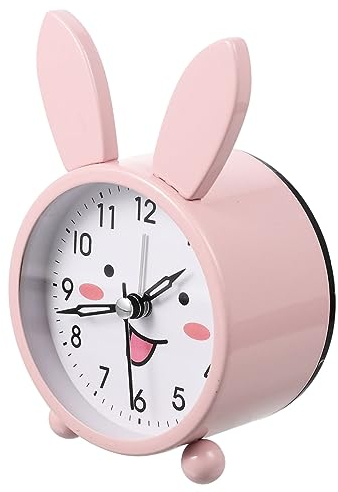 Alipis Elektronischer Kaninchen Wecker Kleine Uhr Praktische Tischuhr Cartoon Wecker Praktischer Wecker Dekorative Tischuhr Zimmer Schreibtischuhr Tischuhr Aus Metall