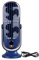 CHEOTIME Ventilador De Escritorio, Ventilador De Escritorio Portátil Sin Escobillas USB De 1800mah, Ventilador De Torre Silencioso Oscilante De 5 Velocidades para El Hogar, Coche Y Oficina(Azul)