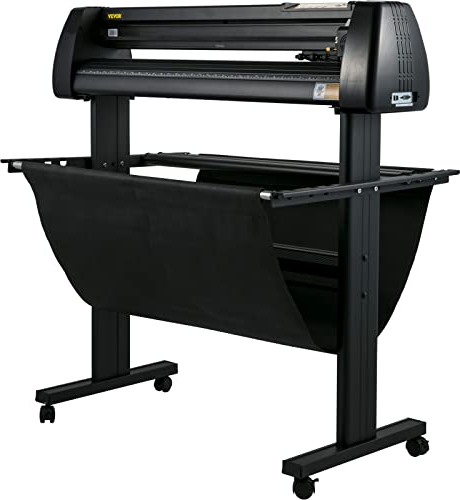 VEVOR Cortador de Vinilo Alimentación Máxima de Papel de 870 mm Impresora Manual de Vinilo Cortador de Trazador Ancho de Corte de 780 mm Pantalla LCD Software de Corte Signmaster con Accesorios