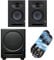 PreSonus Eris Studio 5 - Altoparlanti attivi, 1 coppia + subwoofer Eris Sub 8 BT + 2 cavi jack keepdrum