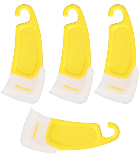 4pcs Silicone Scraper, 3D Printer Silicone Removal Spatula Scraper Tools Pot Scrapers for Kitchen for Resin Transfer and Protect for Cleaning Dishes Pots Pans