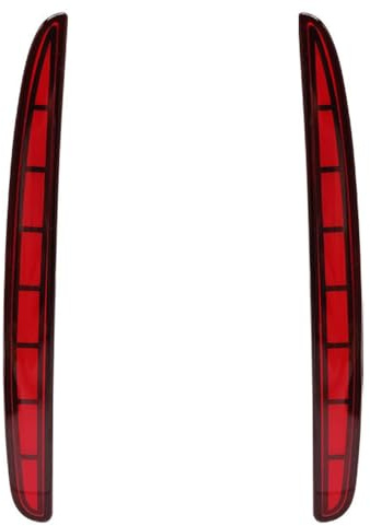 2 Stück Hintere Stoßfänger Lampe Bremsnebel Licht Dynamischer Reflektor Für Honda Civic Typ R 2016 2017 2018 2019 2020-Model B||Red