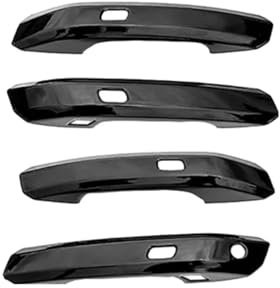 AEIOUPMMA Copri Maniglia Porta Nero Lucido Adesivi creativi Rifiniture Accessori Esterni Auto Gadget per AuQ5 80A 2017~2022(4Handle 4 Buttons)