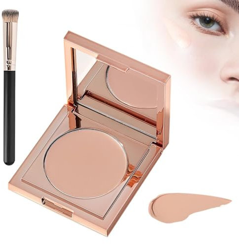 Cc Undereye Corrector, 2025 Neu Augenpflege Concealer, Undereye Color Corrector For Dark Circles, Undereye Corrector With Brush, Wasserdicht Abdeckstift für Makelloses Aussehen (Helle, 2.2g)