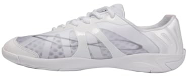 Nfinity Vengeance White Cheer Shoes for Women – High-Performance Indoor Gym Sneakers for Cheerleading, Dance, and Sports Training – Lightweight and Durable for Competition