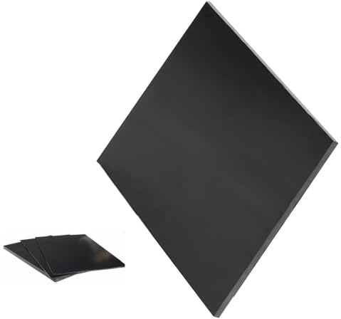 G10 Epoxy Glass Fiber FR4 Fibreglass Plate Sheet - 0.2-4mm Thick, 3D Printer Compatible, Black Glassfibre Template Board(100MM x 100MMx2mm)