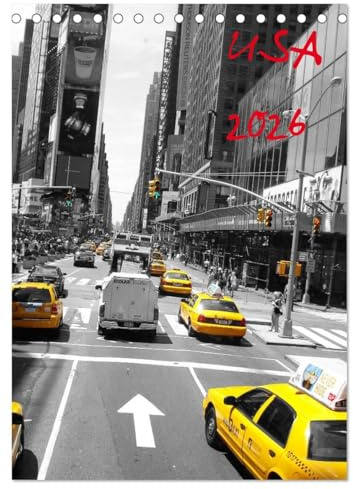 USA 2026 (Tischkalender 2026 DIN A5 hoch), CALVENDO Monatskalender: Colorful Images (CALVENDO Natur)