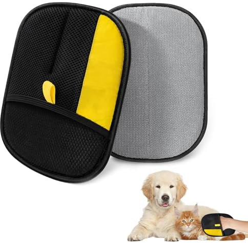 Yozexin 2 StückFell Magnet Handschuh, Static Removal Pet Hair, Tierhaarentferner für Pet Hair Remover, Wiederverwendbare Katzenhaarentferner