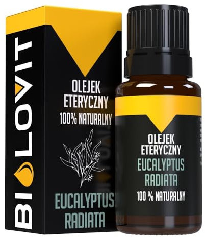Bilovit Natürliches ätherisches Eukalyptus-Radiata-Öl, 100% reines Duftöl, Entspannung, Aromatherapie, 10 ml