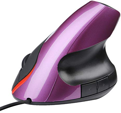YTtkku Vertical Gaming Ergonomic USB Optics Mice 1600 DPI For PC Laptop Joysticks Vertical Accessories For Pc Setup