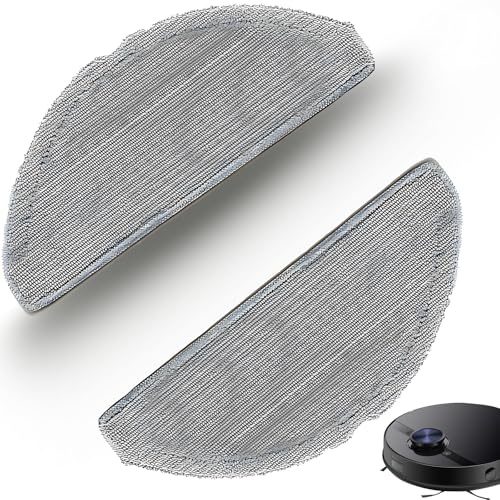 Nurhore 2 Pack Robot Vacuum Cleaner Mop Cloth for Eufy-L60, Microfiber Vacuum Mop Pads Replacement for Hybrid-Robot, Household Vacuums Accessories, Maintaining Clean and Hygienic Floors