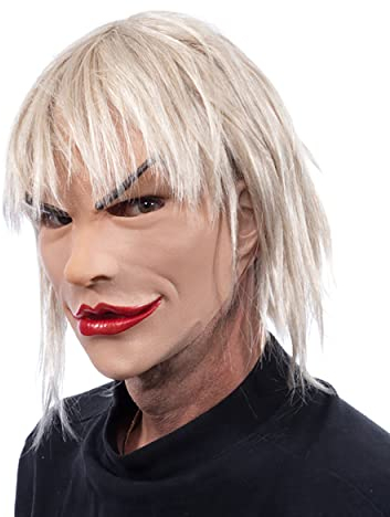 Bitchy Diva Maske aus Schaumlatex mit blonden Haaren