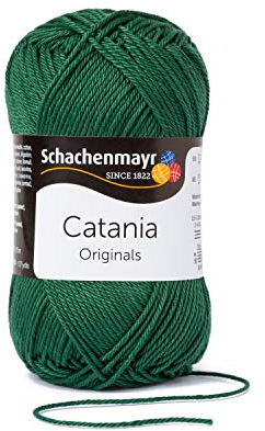 Schachenmayr 9801210-00419 Handstrickgarn, 100% Baumwolle, tannenbaum, 11,5 x 5,2 x 6 cm, 50