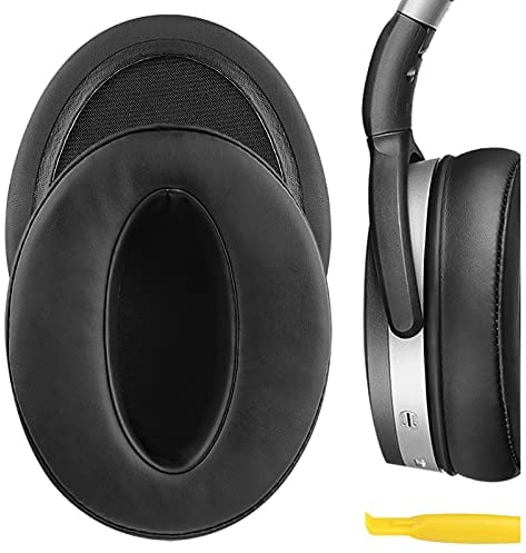 Geekria QuickFit Replacement Soft Ear Pads Compatible with Sennheiser HD 4.50BT/4.50BTNC/4.40BT/4.30G/4.20S, HD 458BT/450/450BT/400S/350BT Headphones, Ear Cushions (Black)