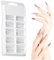 DEWIN Faux Ongles,100 Pcs Capsule Cover Gel Capsule Acrygel Capsule Acrylique Capsules Ongles Ongles Popit Capsule pour Outil de Manucure DIY
