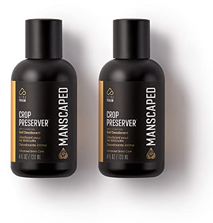 MANSCAPED® Der Crop Preserver®, Reibungsmindernde Intim-Deo-Lotion, Männerhygiene und Feuchtigkeitspflege mit beruhigender Aloe Vera, 118 ml (2-Pack)