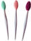 New Prominent 3 PCS Lip Scrub Brush, Double-Sided Silicone Exfoliating Lip Brush, Green