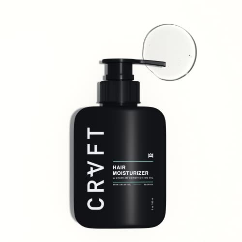 Hair Craft Co. Feuchtigkeitsspendend, 85 g – Leave-in Conditioner für Männer – Hidratação de cabelo Premium com Arganöl – restauriert oder glänzt + Reduz oder Frizz/Couro Hacken trocken – glättet oder
