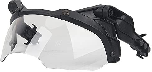 WISEONUS Universelle Taktische Helm Brille abnehmbare Airsoft Helmbrille Paintball Jagd Zubehör für Mich/Fast Helm (Transparente Linse)