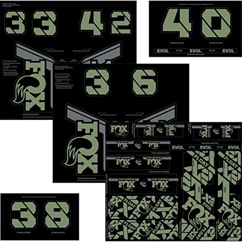 FOX Racing Shox Gabel & Shock Decal Kit Pistazie, One Size