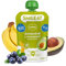 Smileat - Pouch de Frutas Ecológicas - Sin Sal ni Azúcar Añadido, Sin Gluten - Snack Práctico para Peques - Sabor a Aguacate y Arándanos