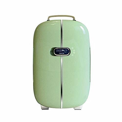 HMTE Mini Fridge/cosmetic Car Refrigerator-12 Liters,small and Light,low Noise Double Door Mini Cosmetic Refrigerator (Green) (Green)