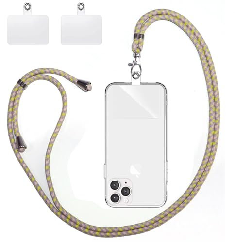 xinyunew Handykette Hülle für OnePlus 9 PRO Smartphone Necklace Hülle mit Band - Handyhülle mit Kordel Umhängenband - Schnur mit Case zum umhängen in Regenbogen Gelb