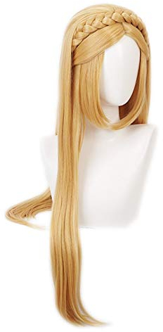 ydound Anime Coser Wig The Legend of Zelda Elizabeth Smith Princess Zelda Wig Cosplay Kostüm Lang Golden Blonde Anime Wigs Perucas Kuqx0210 (Größe: KUQX0210)