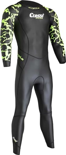 CRESSI Kuwae Man Monopiece Swimsuit - Herren Einteiler speziell für Schwimmen und Freitauchen Entwickelt, Glatte Neopren Außenseite