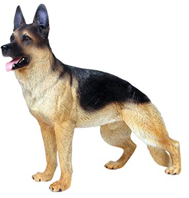 BESPORTBLE Ornament Große Hundefigur Hundefigur XXL Deutscher Schäferhund Simulierter Deutscher Schäferhund Tischschmuck Tiermodell Gartendeko Hundefigur Hunde Simulator Desktop-Ornament