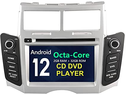 Android 12 Car DVD Radio Head Unit GPS Stereo per Toyota Yaris 2005 2006 2007 2008 2009 2010 2011 Navigazione USB WIFI Bluetooth Carplay 8 Core