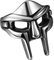 Flongo Herren Ring Mf Doom Gladiator Mask Ringe silber Wikinger Spartan Maske Edelstahl Gothic Schmuck Viking Helm Nordic Pagan Geschenk für Männer Damen Halloween Doomsday Größe 8