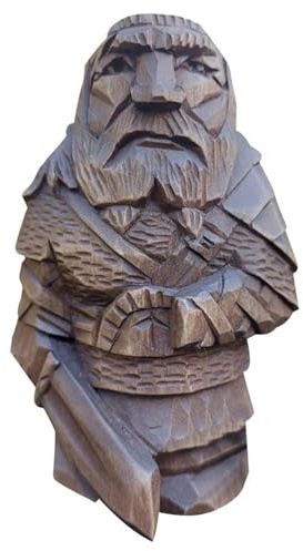 Diysupmkt Nordische Götter-Statue, Odin Thor Tyr Ulfhednar Statue, nordische Wikinger-Mythologie-Figuren, nordische Mythologie-Figur, Statue, Kunstharz-Handwerk, nordische Götter, Statue für