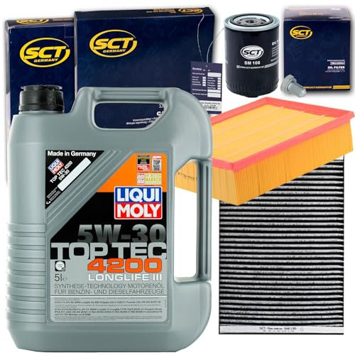 Inspektionspaket + 5W30 Öl 1.8T für A4 8E B6 B7 EXEO 150-190 PS
