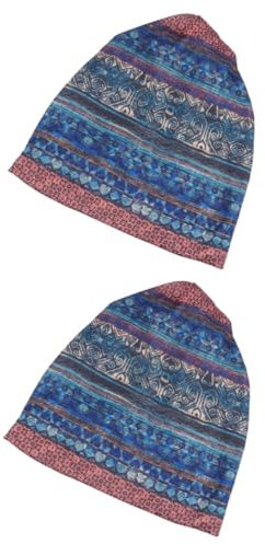 FRCOLOR 2 Pcs Chimio Caps À Volants Chimio Turban Bandeau Fleur Bonnet Pour Patient Dormir Bandeau Bandeau Pour Femmes Chapeaux Coton Bandeaux Coton Foulard Lâche Femme Enceinte Chapeau