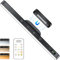 WILLED 3W Under Cabinet Kitchen Lights with Remote Control,3 Colors Adjustable Wardrobe Lights,2000mAh Rechargeable Battery Lights, Magnetic Stick On Touch Light for Mirror,Makeup,Cupboard, Bedroom