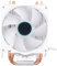 CPU Cooling Fan, 3pin 12V Hydraulic Bearing CPU Air Cooler with 2 Heat Pipes, Low Noise CPU Cooler with Colorful Lighting for 775 1150 1151 1155 Socket